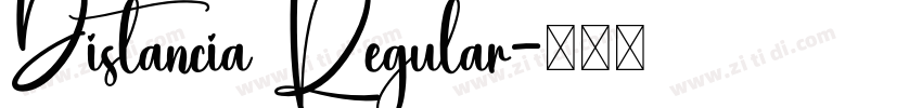Distancia Regular字体转换